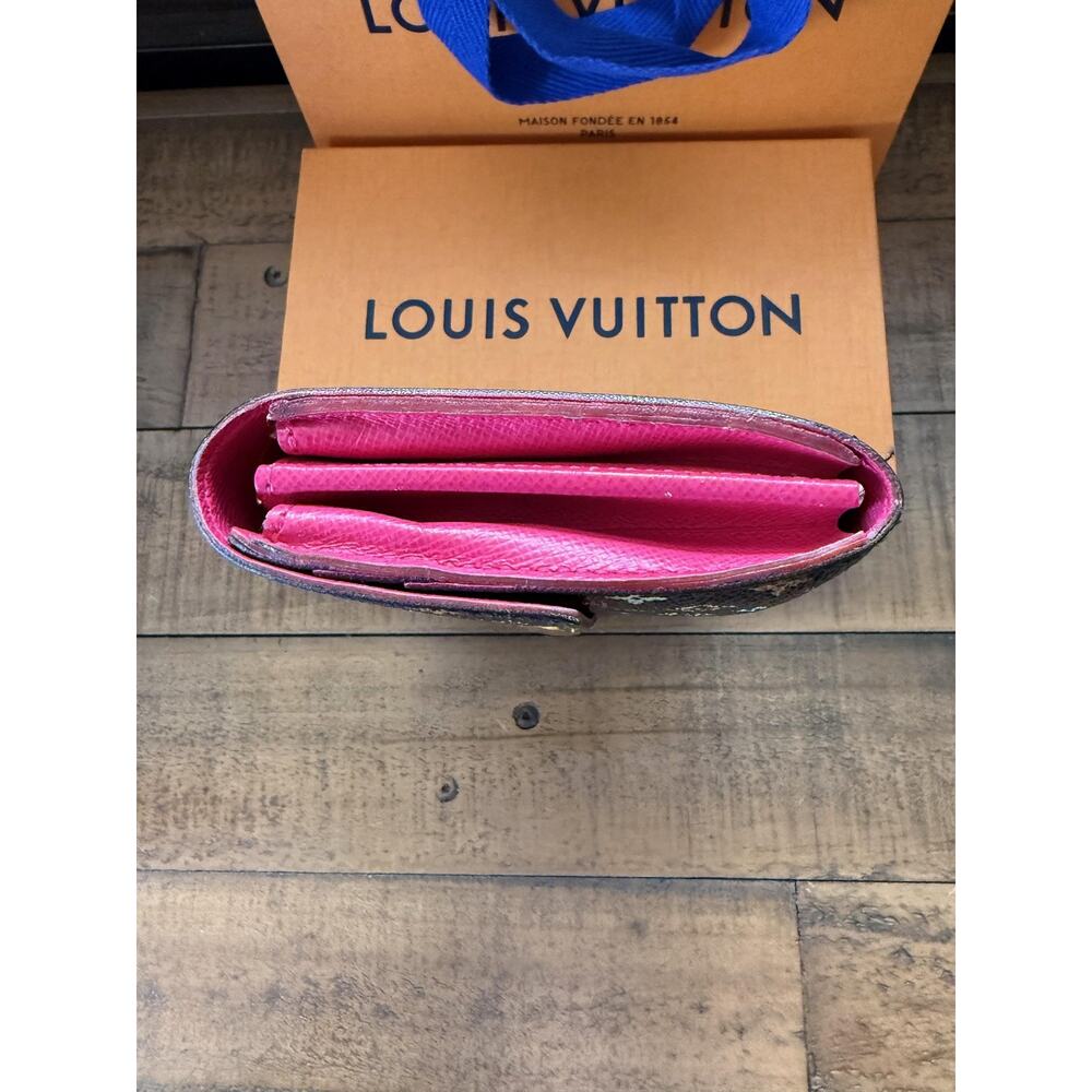 Louis Vuitton Wallet Womens Multicolor Monogram Canvas Long Envelope France Logo - Picture 5 of 16
